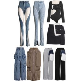 Womens Sex Skirts With Large Pin Bodysuit Pinn Slim And Hot Jeans Long Skirt And Pants Nice Cut Shape