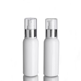 100ml Empty White Plastic Atomizer Spray Bottle Lotion Pump Bottle Travel Size Cosmetic Container for Perfume Essential Oil Skin Toners Oxpc
