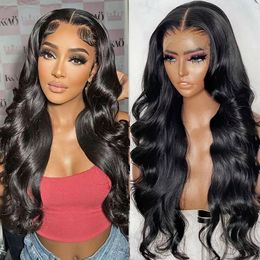 Lace Wigs Brazilian Body Wave Wigs Human Hair Lace Frontal Wig Full Lace Glueless Wig 13X4 HD Transparen Human Hair Lace Frontal Wig Sale 230616