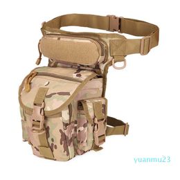 Tactical Thigh Drop Leg Bag With Water Bottle Pouch Nylon Waist Pack Outdoor Military Hunting Camping Climbing Sport Bags