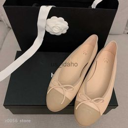 Sandals Bailamos Brand designer Flats Sandals Women Low Heel Ballet Square Toe Shallow Shoes Slip On Loafer Round Toes Ballet Flat Shoe channel zapatos ch J230616