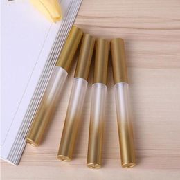 Gradient Gold Empty Plastic Lip Gloss bottle Plumper Tube Make Up Liquid Eyeliner Eyelash Growth Serum Refillable Bottle Wholesale Mgwsa