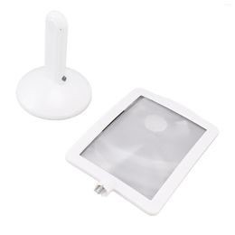 Storage Bags Desktop Magnifying Glass 180 Degree Rotatable Battery Powered Portable Large Display Screen Reading Magnifier For Home