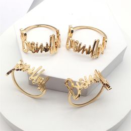 Towel Rings 12PCS letter Bismillah napkin ring el western restaurant buckle wedding decoration Jewellery spot 230616