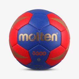 Balls Molten H3X3300 Handball Official Standard Size 23 PU Hand Stitch Ball for Man Adults Teenagers Indoor Training 230615