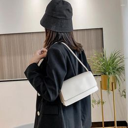 Evening Bags Women Shoulder Fashion Korean Brand Design Female Tote Black/White Solid Colour Woman's Handbags INS Style Girls Ladies