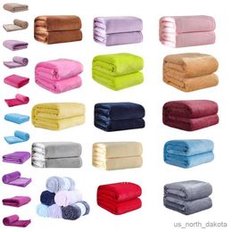 Blanket Fuzzy Blanket Fluffy Warm Soft Sofa Solid Colour Durable Bedspread Fleece Plush Blanket for Office R230616