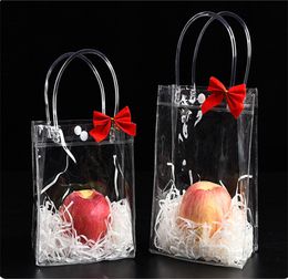 PVC Clear handbags Gift bag Makeup Cosmetics Universal Packaging Plastic Clear bags 10 Sizes for choose JL1216