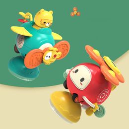 Bath Toys Baby toy Montessori detachable suction cup rotator bathtub toy 6 12 months cartoon rotating mouse baby game stress relief toy 230615