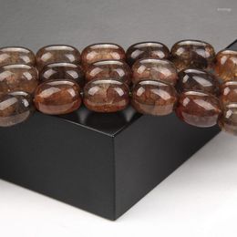 Beads Coffee Color Cylinder Cracked Veins Agates For Jewelry DIY Handmade Bracelet Necklace Earrings Accessories 10x14mm