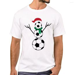 Men's T Shirts TEEHUB Funny Christmas Men T-Shirt Basketball Tennis Soccer Snowman Printed Short Sleeve Tshirts Boy Harajuku Tee
