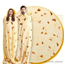 Blanket Funny Blanket Fly Pie Pizza Air Conditioner Warm Wrap Blanket Office Noon Sleeping Blanket Home Supplies R230616