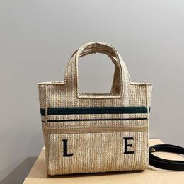 summer straw bag designer handbags fashion shopping beach totes women Luxury Woven Large Crossbody Bags lady shoulder basket bag 230505