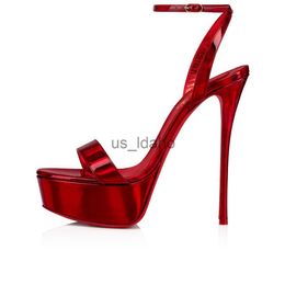 Sandals Womens sandal red high heels platform shoes Queen Alta Black Womens Platforms black leather and suede wedding party bride dress shoe So Spike Movi J230616