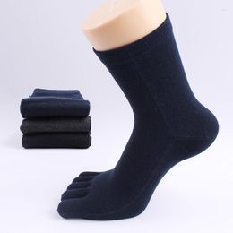 Men's Socks Five Finger Man Summer Autumn Men Cotton Breathable Casual Business Solid Color Toe MKB002