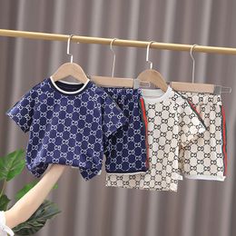 Baby Boy Clothes Set Children Tracksuits Summer Solid Kids Shorts T-shirts Set Toddler Boy Clothes Suits Girl Outfits