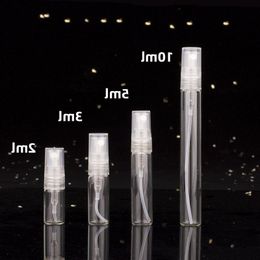 2/3/5/10ml perfume bottle sample glass test tube fine spray high-end empty portable mini Artefact logo 1000PCS Gjnbx