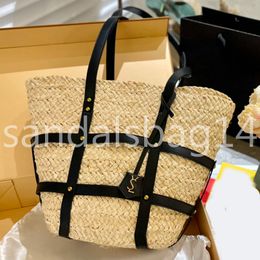 designer bag the tote bag beach bag designers Straw Plaited Woven Tote Bag Busket Handbag Casual Summer Beach Large capacity Handbags Evening Bagg Shopping Bags