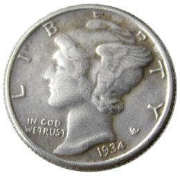 US 1934 P/D Mercury Dime Silver Plated Copy Coins