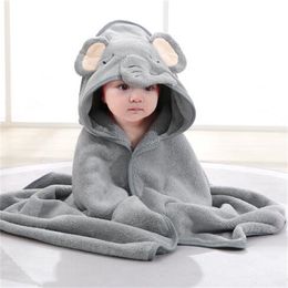 Baby bath towel Spring and Autumn style air conditioning blanket Robes cute animal cartoon swaddling bath towel