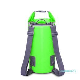 Outdoor River Trekking Dry Bag Double Shoulder Strap Swimming Waterproof Bags Backpack Organisers for Drifting Kayaking 5L10L15L