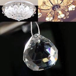 Novelty Items Glass Lamp Pendant Loose Spacer Bead Chandelier Crystal Ball Drop 30x35mm