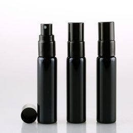 10ml Black Empty Glass Sprayer Bottles Perfume Container Refillable Cosmetic Atomizer Travel Spray Bottles F20172747 Xpaav