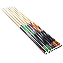 Billiard Accessories 57inch 12PC Center Joint Decal Maple Wood Nineball Pool Cue 1m 230615