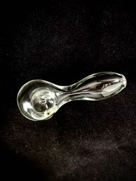 Smoking proxy little clear glass pipe 10cm length dry type , today's super supplying,only 1