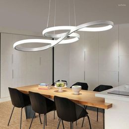 Pendant Lamps Modern Minimalist Ceiling Light For Kitchen Living Dining Room Decoration Style Lamp LED Music White Lighting Fixture