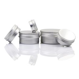 Empty Aluminium Lip Balm Containers Cosmetic Cream Jars Tin Crafts Pot Bottle 5 10 15 30 50 100g Bkghv