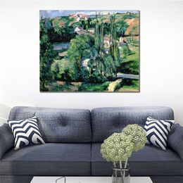 Impressionist Canvas Art Jalais Hill Pontoise 1879-81 Handmade Paul Cezanne Painting Landscape Artwork Modern Living Room Decor