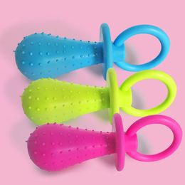 1Pc TPR Nipple Dog Toys Small Puppy Cat Bite Best Pet Dogs Supplies For Pet Chew Teething Train Cleaning Poodles