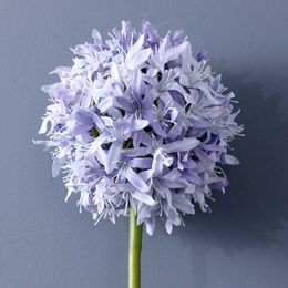Dried Flowers 1pcSimulation Single Meteor Hydrangea Home Living Room Dining Table Wedding Hotel Decoration Artificial Flower Fake Plant Purple