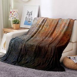 Blankets Rust Pattern Blanket All Season Lightweight Plush And Warm Home Cosy Portable Fuzzy Throw For Couch Bed Sofa Rusted Met