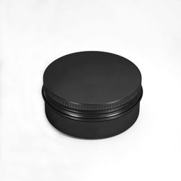 Empty Aluminium Cosmetic Containers Pot Lip Balm Jar Tin For Cream Ointment Hand Cream Packaging Box 10-15-20-30-50-60-80-100-150ml (Bla Cmpp