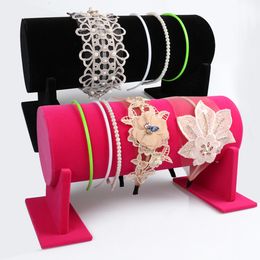 Jewellery Boxes Velvet Headband Hair Clasp Display Stand Rack Women Headband Tiaras Holder Jewellery Stand for Shop Supply Counter Showcase 230616