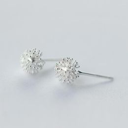 Stud Earrings MloveAcc Solid 925 Sterling Silver Dandelion For Women Casual Girl Sterling-silver-jewelry