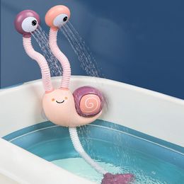 Bath Toys Snail bath toy electric automatic water pump with manual shower sprinkler bathtub toy suitable for young children infants children girls boys 230615