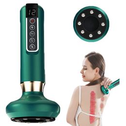 Back Massager Electric Cupping Massager For Promoting Cell Real Smart Cupping Therapy Set with Red Light Therapy Scraping Massage Tools 230615