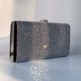Wallets Y2K Classic Hasp Design Female Purse Chic Glitter Rhinestone Decoration Handbag Women Party Elegant Metallic