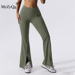 Women's Pants MyZyQg Sexy Women Wide Leg Yoga Hip-lifting High Waist Sports Fitness Running Gym Dance Casual Flare Leggings Sportswear