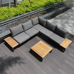Camp Furniture Outdoor Manufacturers Teak Sofa Patio Garden Aluminum Alloy Corner Leisure Combination