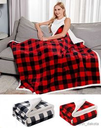 Blanket Solid Striped Throw Blanket Fleece Soft Adult Bed Warm Stitch Fluffy Bed Bedspread for Sofa Bedroom R230616