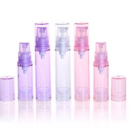 500pcs 5ml 10ml Plastic Spray Bottle Small Cosmetic Packing Atomizer Perfume Bottles Atomizing Spray Liquid Container Lruus
