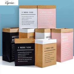 Gift Wrap 5pcs Kraft Paper Bags Flower Wrapping Gifts Packing Wedding Birthday Xmas Decoration Party Favour BagsGift