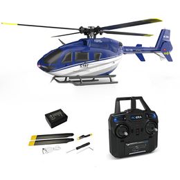 Electric RC Aircraft RC EAR C187 4CH 6 Axis Gyro Altitude Hold Flybarless EC135 Scale Helicopter RTF 2.4G 230615