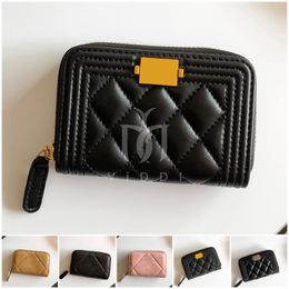 Lüks tasarımcı cüzdan kadın madeni para çantası havyar kredi kartı çantası kartvizit tutucu cüzdan
