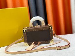 Ladies Fashion Casual Designe Luxury Cosmetic Box Handbag Crossbody Shoulder Bags TOTE Messenger Bag 9A TOP Quality M45673 VALISETTE TRESOR trunk BOX BAG Handbag