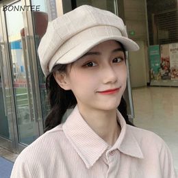 Berets Berets Women French Style Elegant Allmatch Casual Fashion Solid Sweet Lady Lovely College Young Cozy Ins Hot Sale New Design Z0616